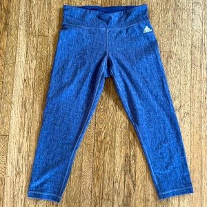 Adidas Climalite blue workout leggings